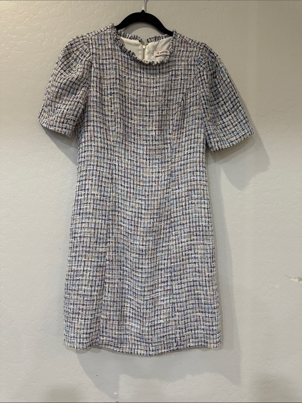 Nanette Nanette Lepore Multicolor Metallic Tweed Shift Dress